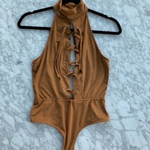 TAN BODY SUIT